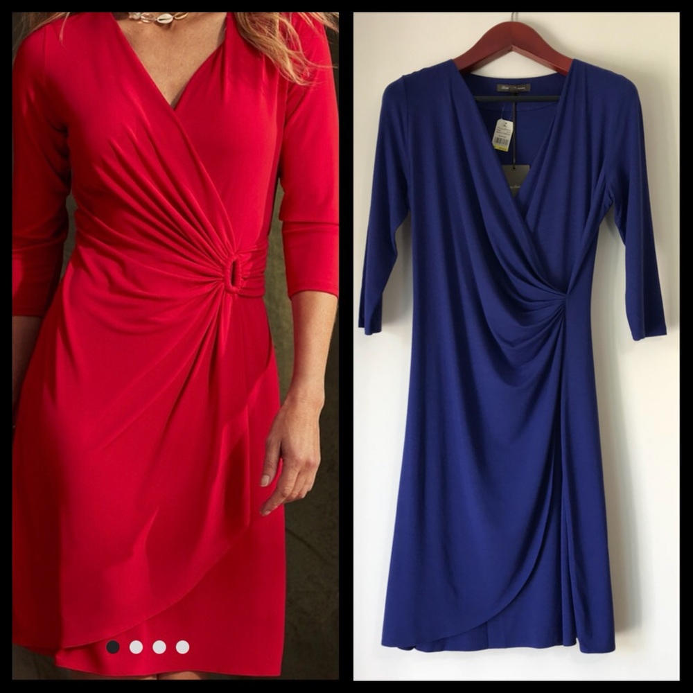 NWT Tommy Bahama 3/4-Sleeve Wrap Style Dress